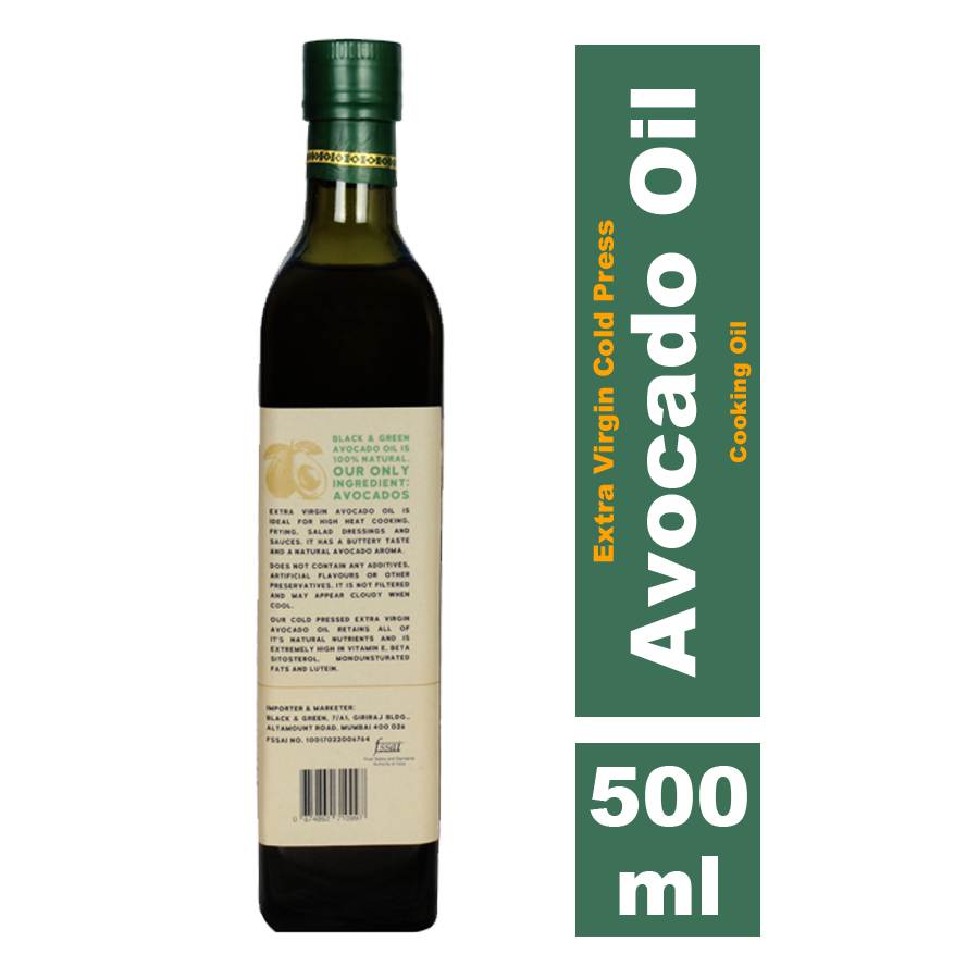 Black & Green Avocado Oil, 500ml