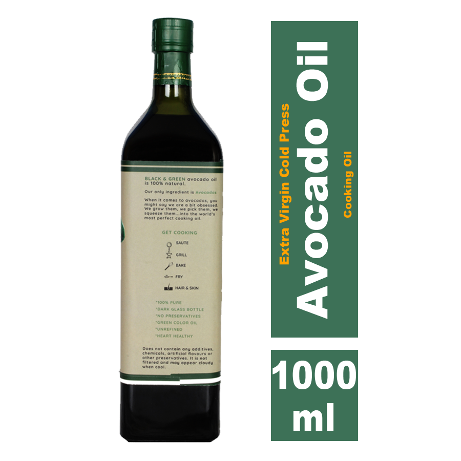 Black & Green Avocado Oil, 1000ml